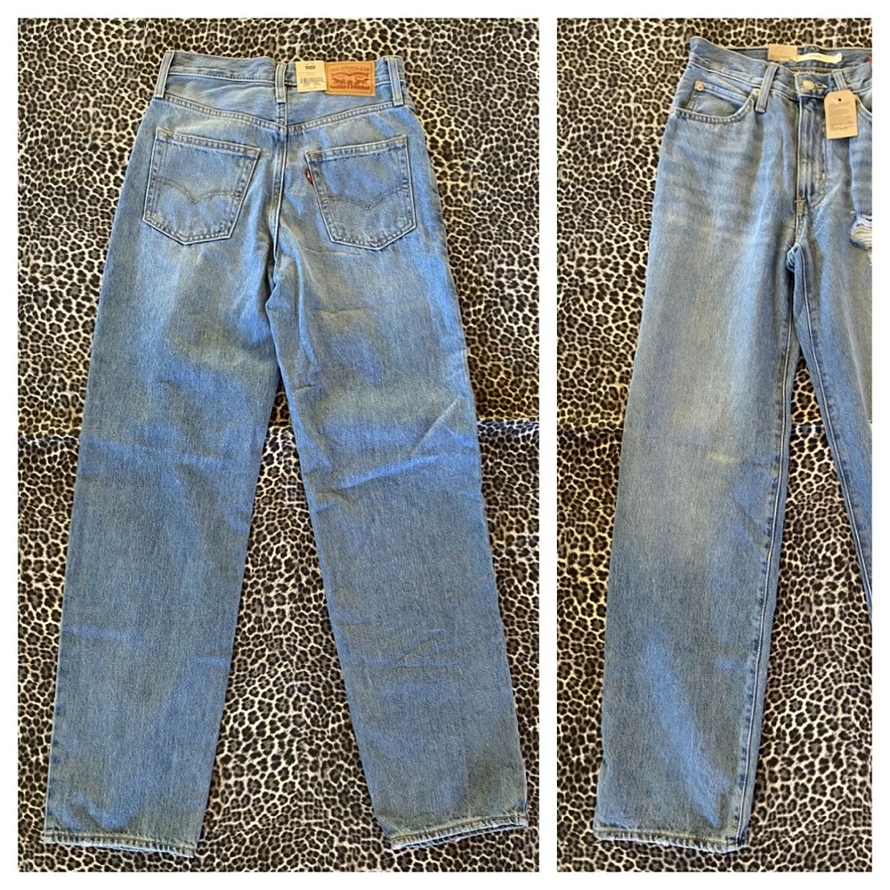 Levi’s ‘94 Baggy Mid Rise Straight Leg Jeans Distressed Medium Blue 25 26 29 30 - Picture 14 of 15